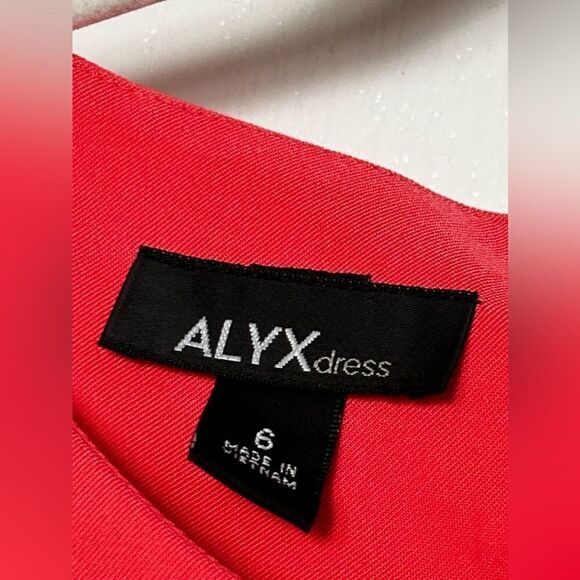 Alyx Coral pink dress women’s size 6 EUC shift - Picture 4 of 10